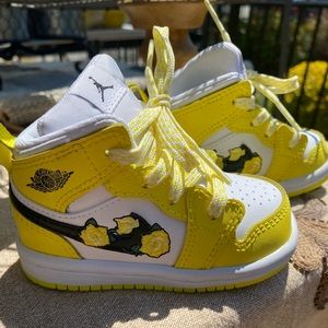 Jordan 1 Retro Yellow Flower Toddler